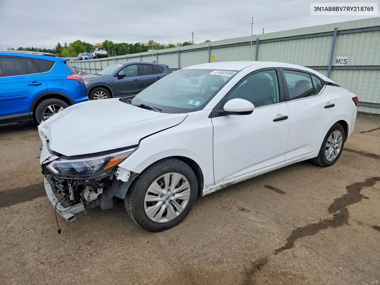 2024 Nissan Sentra S VIN: 3N1AB8BV7RY218769 Lot: 51802456