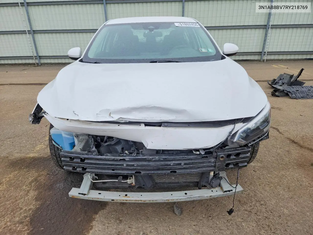 2024 Nissan Sentra S VIN: 3N1AB8BV7RY218769 Lot: 51802456