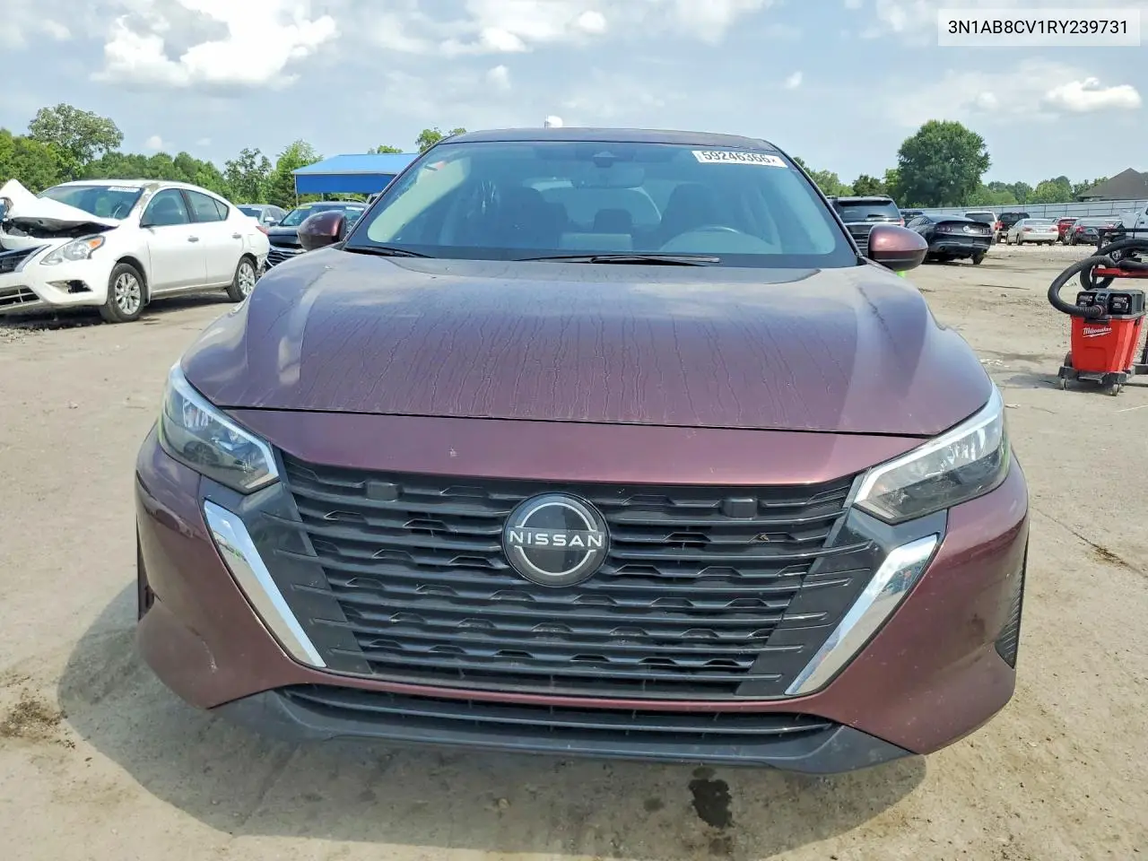 2024 Nissan Sentra Sv VIN: 3N1AB8CV1RY239731 Lot: 59246366
