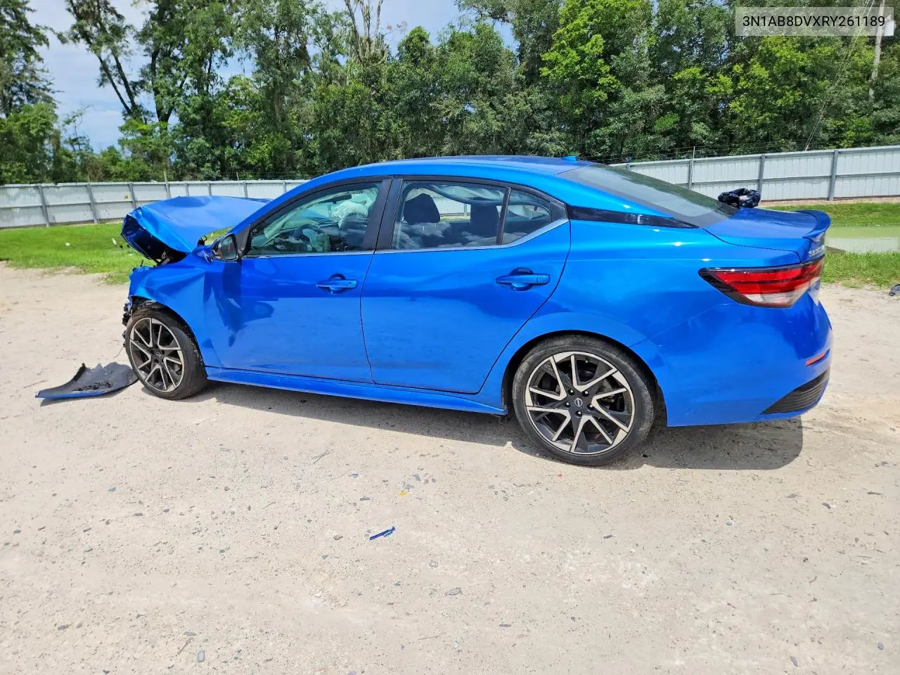 2024 Nissan Sentra Sr VIN: 3N1AB8DVXRY261189 Lot: 61737176