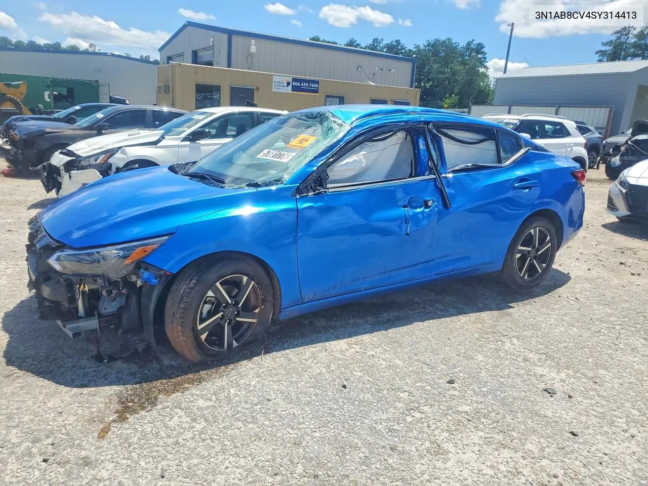 2025 Nissan Sentra Sv VIN: 3N1AB8CV4SY314413 Lot: 57881776