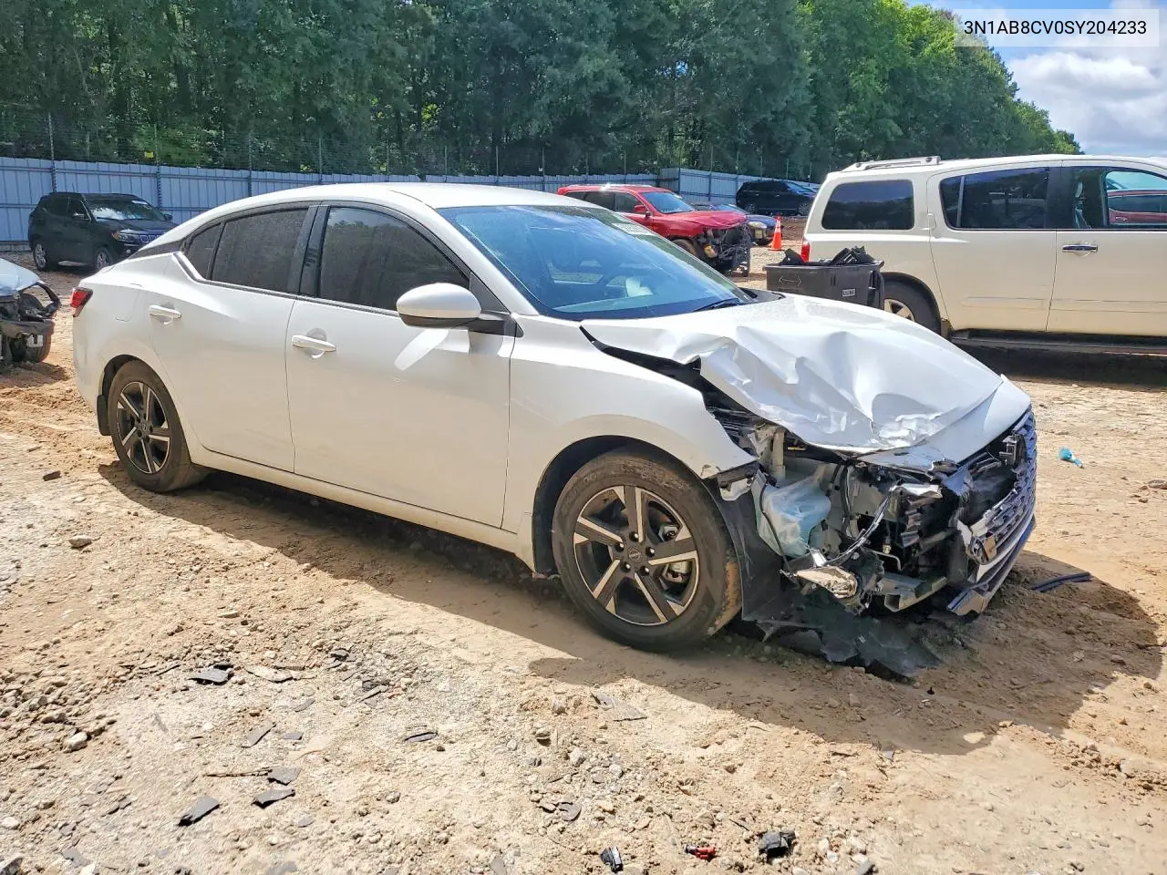 2025 Nissan Sentra Sv VIN: 3N1AB8CV0SY204233 Lot: 58250816