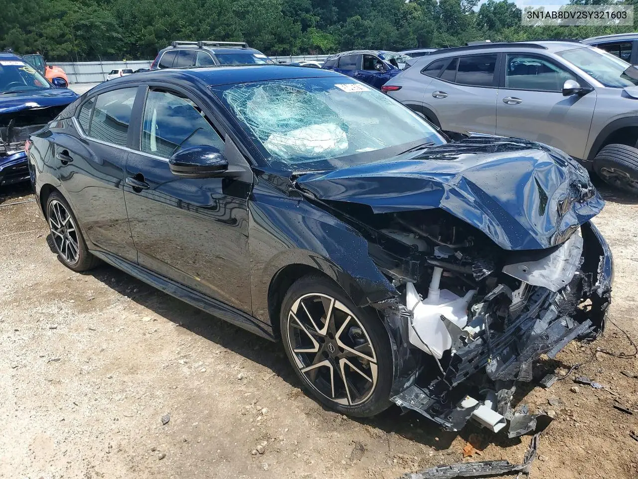 2025 Nissan Sentra Sr VIN: 3N1AB8DV2SY321603 Lot: 58405916