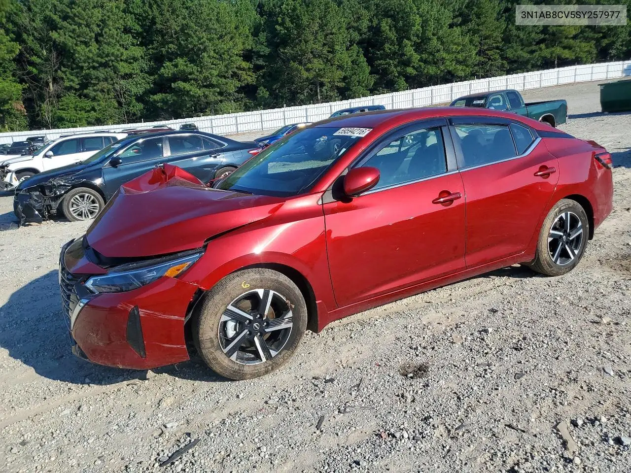 2025 Nissan Sentra Sv VIN: 3N1AB8CV5SY257977 Lot: 59594216
