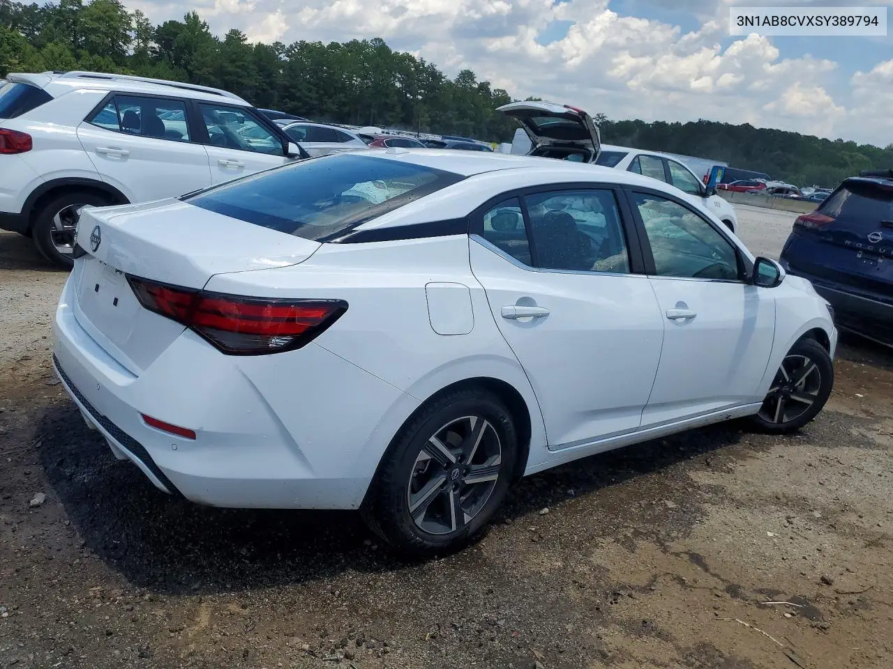 2025 Nissan Sentra Sv VIN: 3N1AB8CVXSY389794 Lot: 60603586