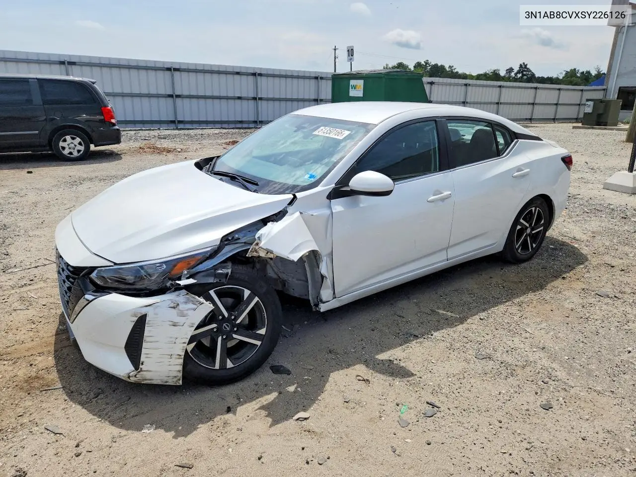 2025 Nissan Sentra Sv VIN: 3N1AB8CVXSY226126 Lot: 61350166