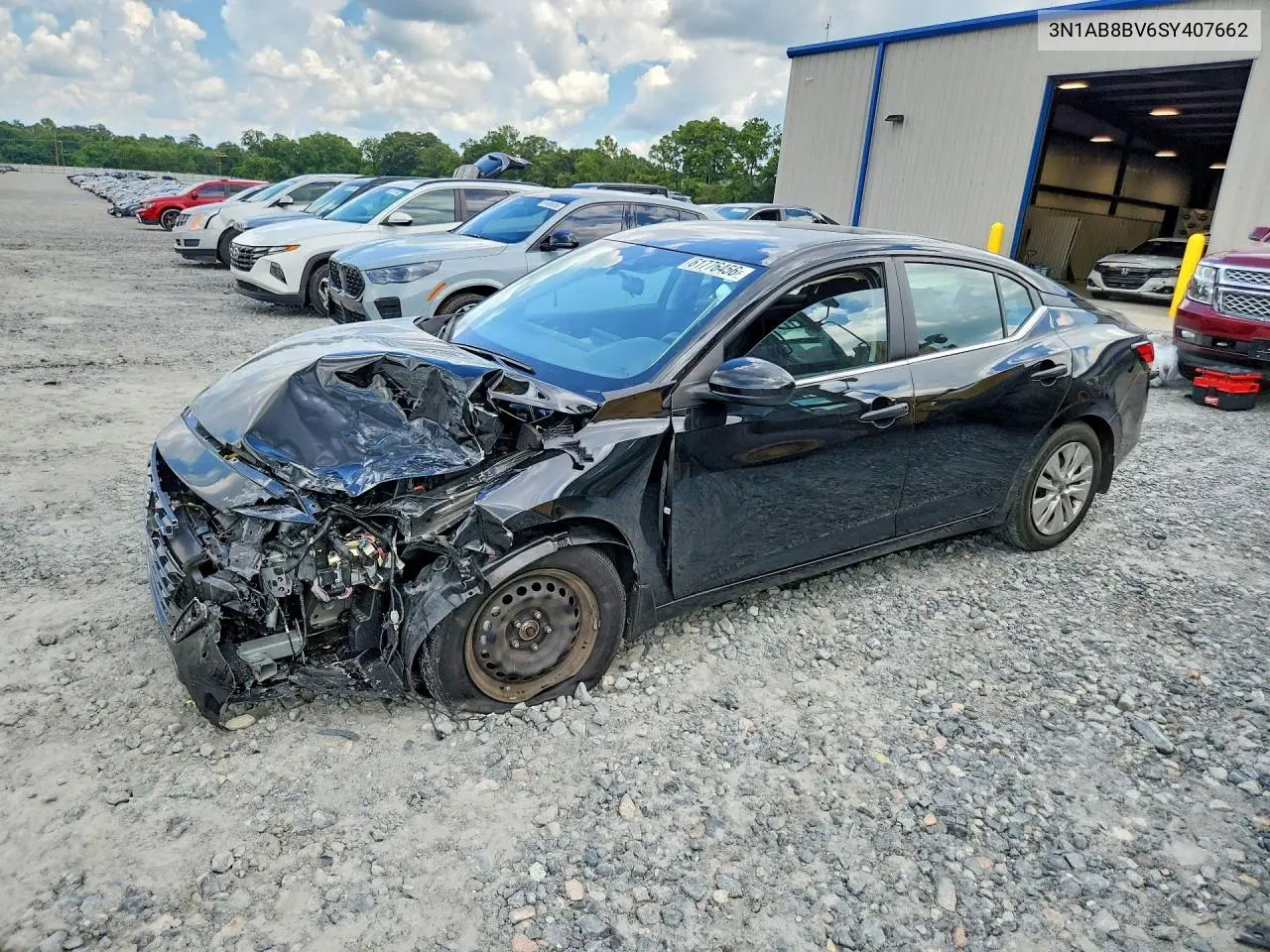 2025 Nissan Sentra S VIN: 3N1AB8BV6SY407662 Lot: 61776456