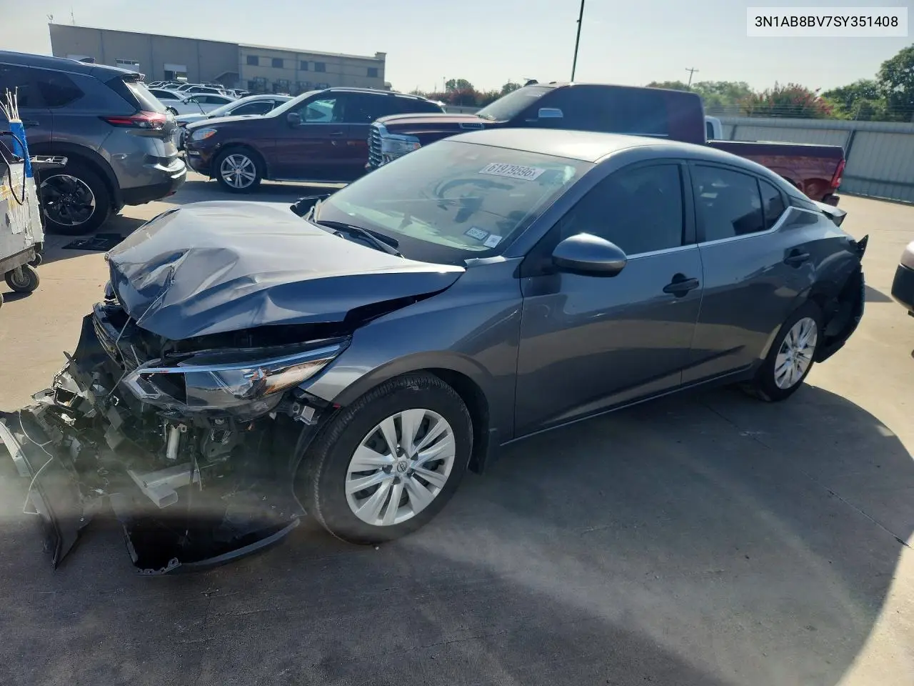 2025 Nissan Sentra S VIN: 3N1AB8BV7SY351408 Lot: 61979596