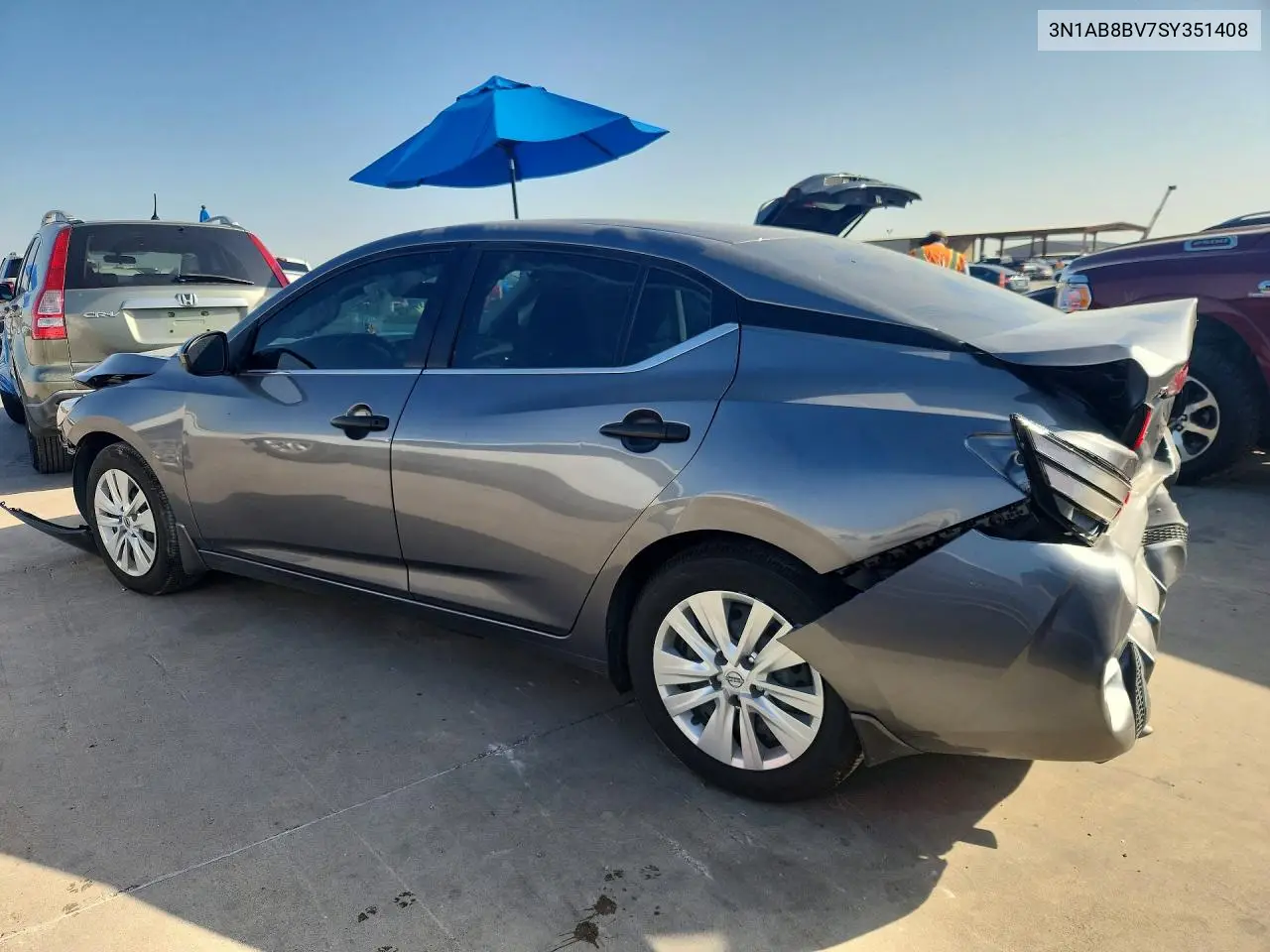 2025 Nissan Sentra S VIN: 3N1AB8BV7SY351408 Lot: 61979596