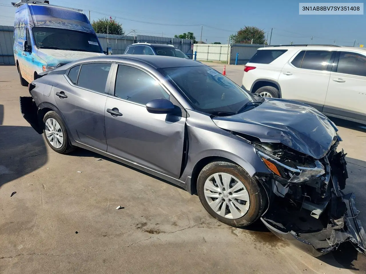 2025 Nissan Sentra S VIN: 3N1AB8BV7SY351408 Lot: 61979596