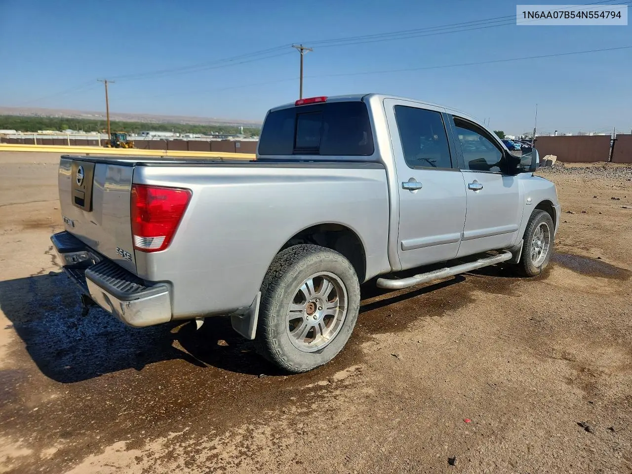 2004 Nissan Titan Xe/Se/Le VIN: 1N6AA07B54N554794 Lot: 60398786