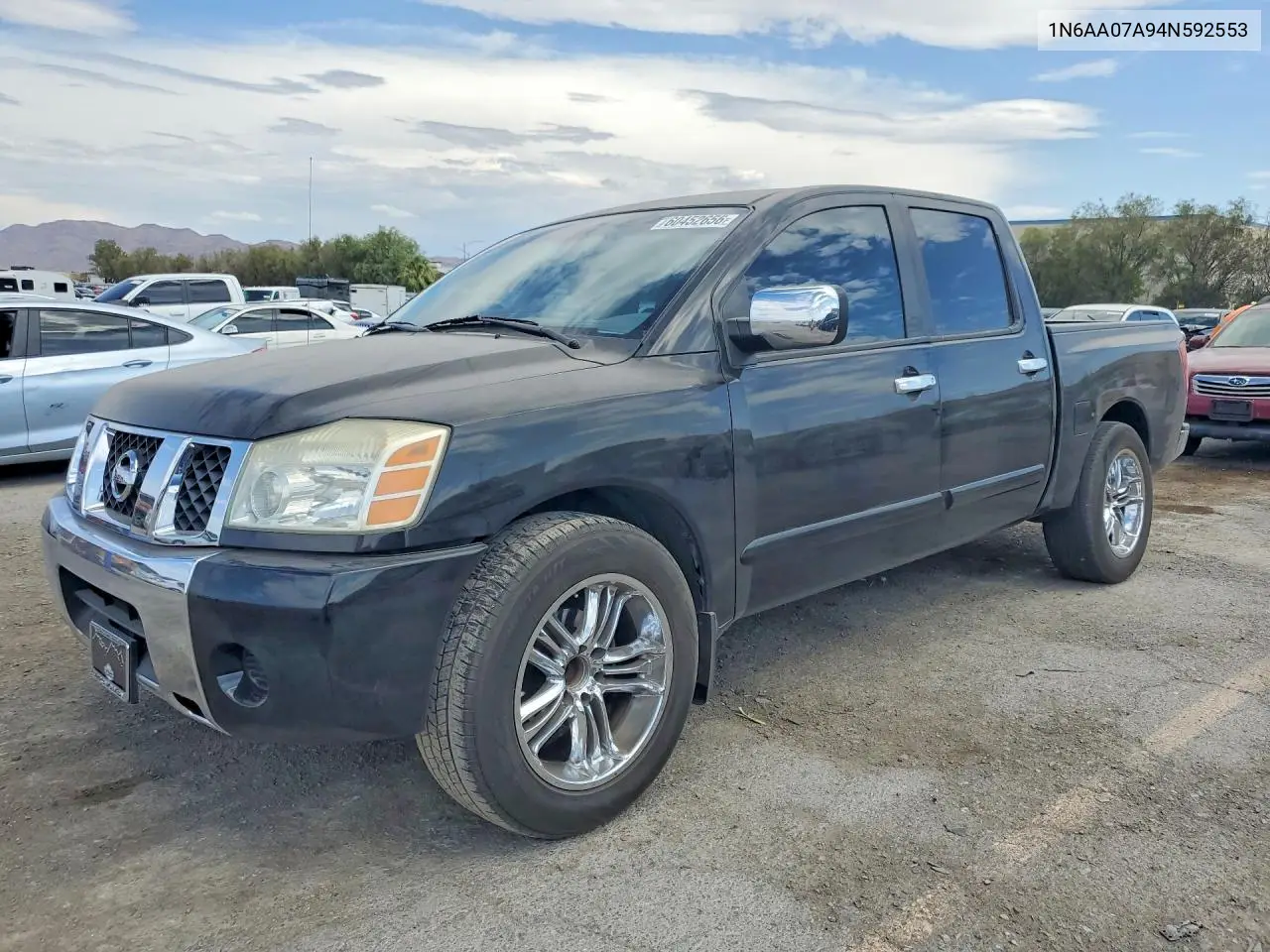 2004 Nissan Titan Xe/Se/Le VIN: 1N6AA07A94N592553 Lot: 60452656