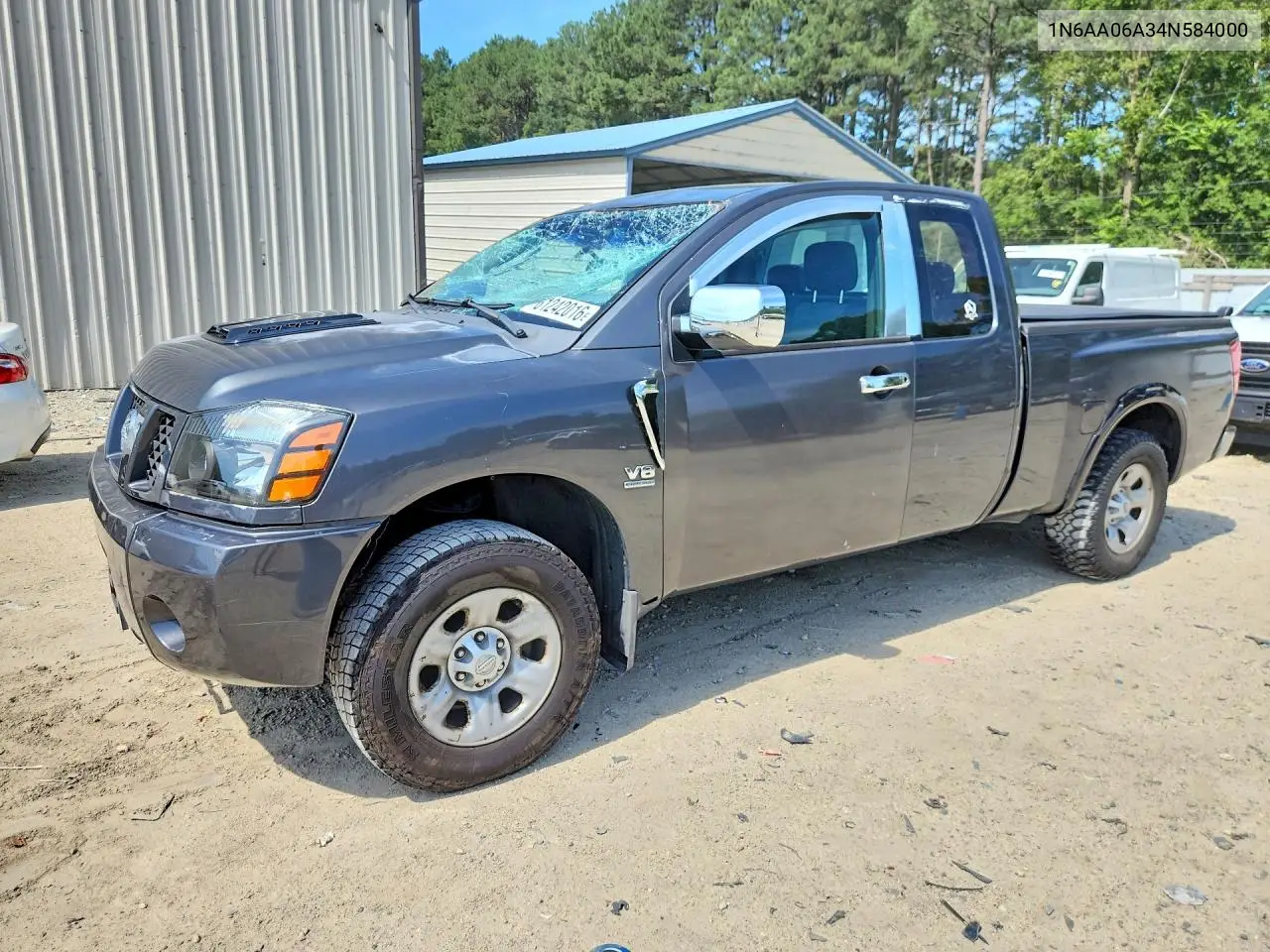 2004 Nissan Titan Xe VIN: 1N6AA06A34N584000 Lot: 61242016