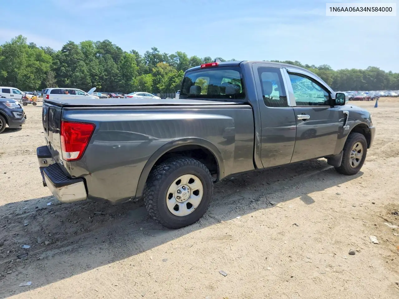 2004 Nissan Titan Xe VIN: 1N6AA06A34N584000 Lot: 61242016