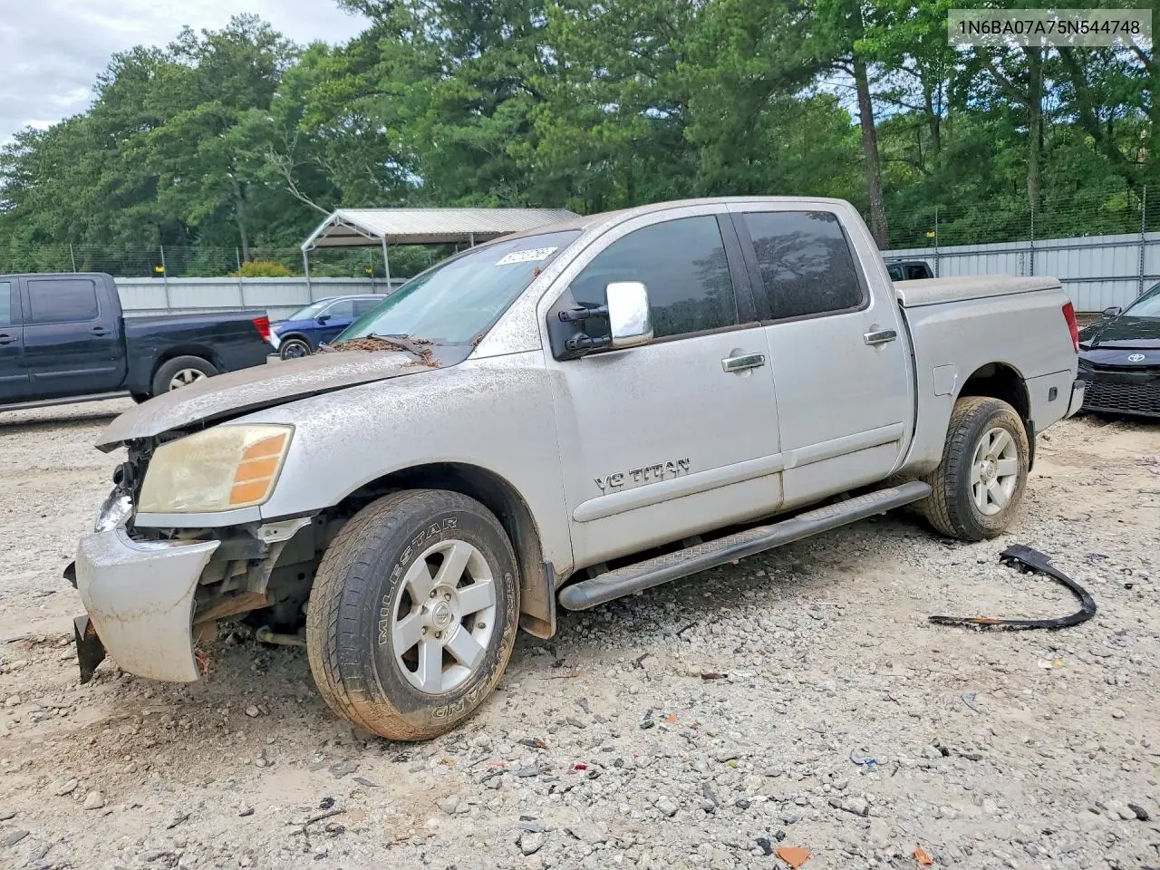 2005 Nissan Titan Xe VIN: 1N6BA07A75N544748 Lot: 57213756