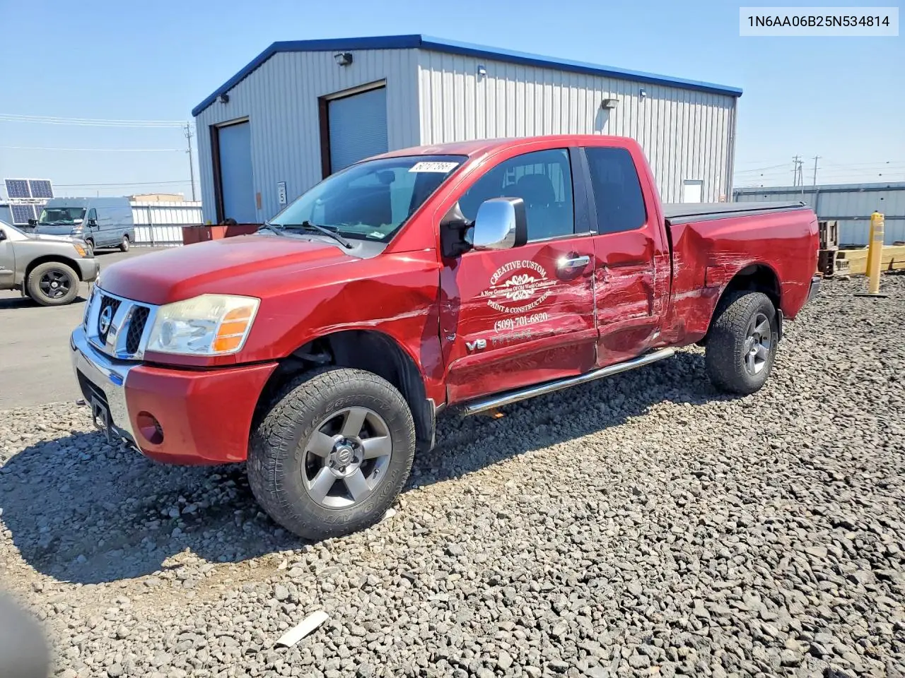 2005 Nissan Titan Xe VIN: 1N6AA06B25N534814 Lot: 60107366