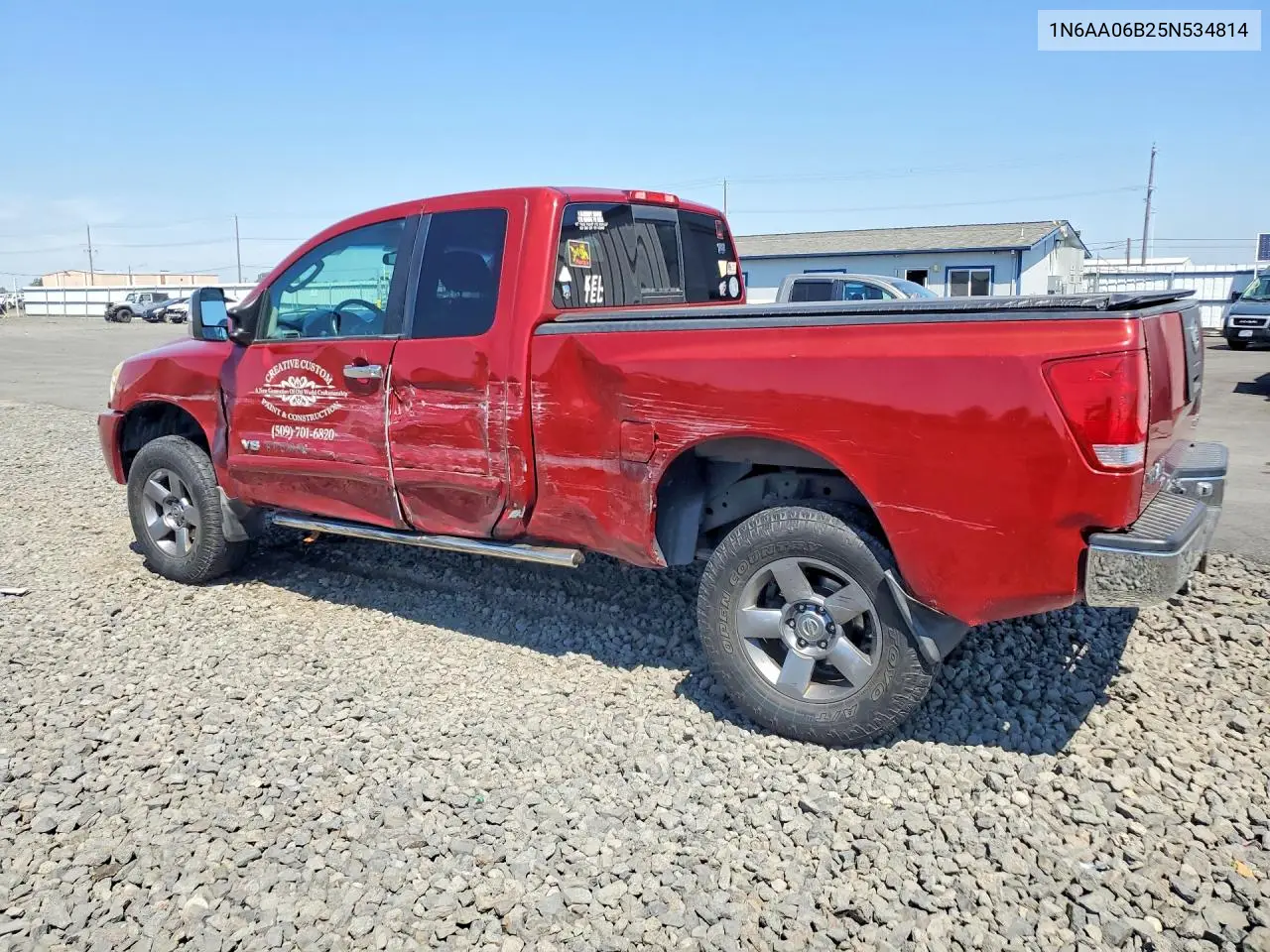 2005 Nissan Titan Xe VIN: 1N6AA06B25N534814 Lot: 60107366