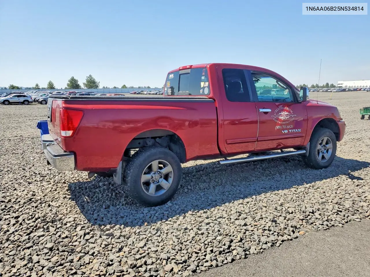 2005 Nissan Titan Xe VIN: 1N6AA06B25N534814 Lot: 60107366
