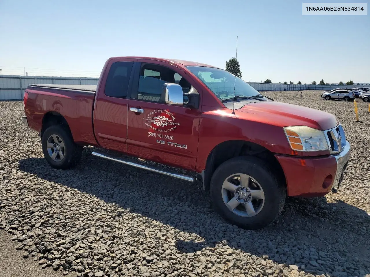 2005 Nissan Titan Xe VIN: 1N6AA06B25N534814 Lot: 60107366