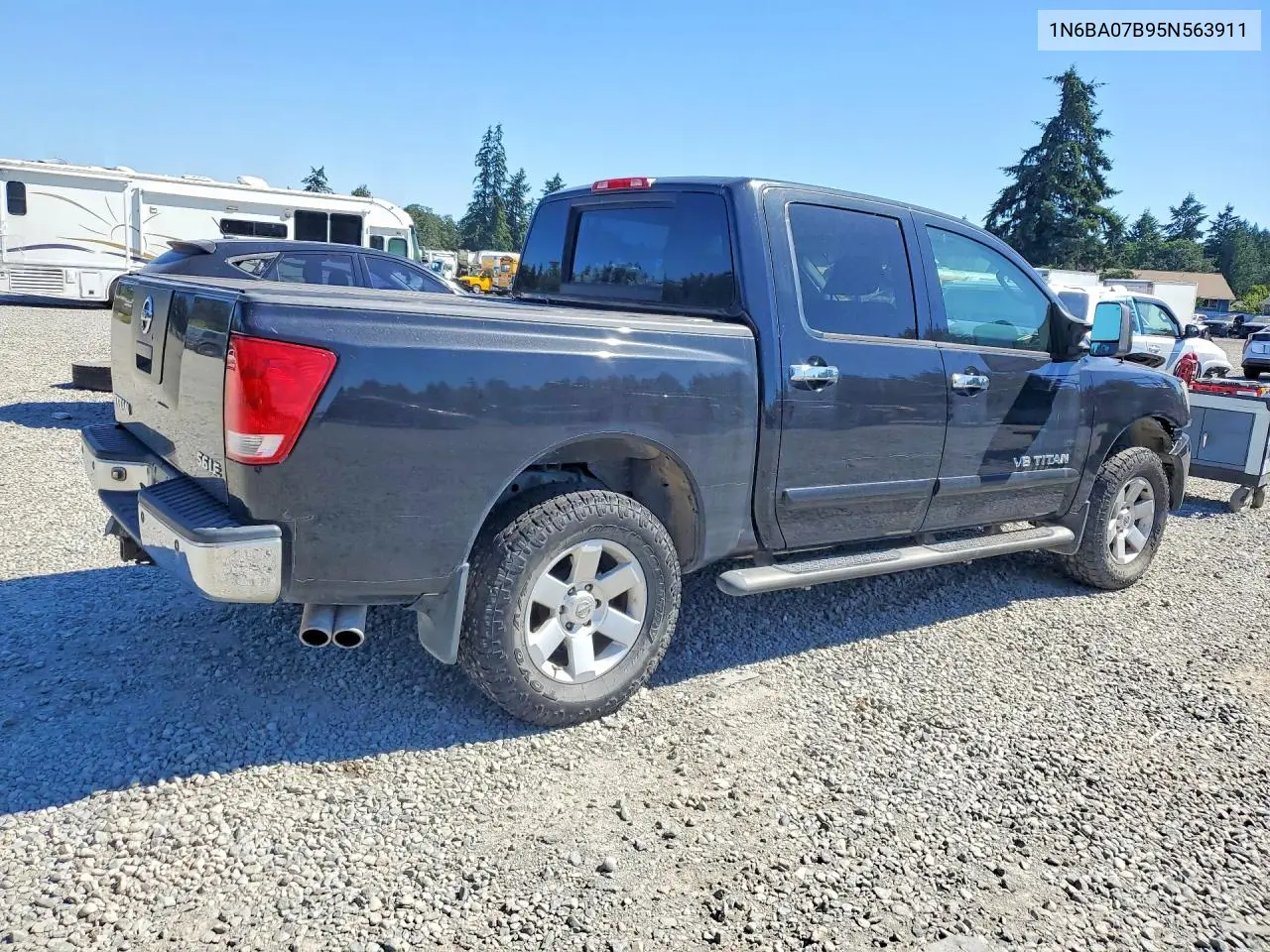 2005 Nissan Titan Xe VIN: 1N6BA07B95N563911 Lot: 61081116