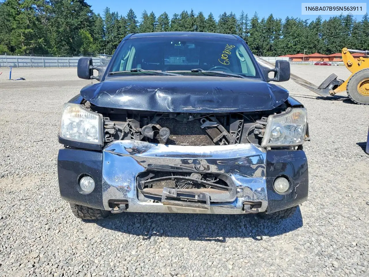 2005 Nissan Titan Xe VIN: 1N6BA07B95N563911 Lot: 61081116