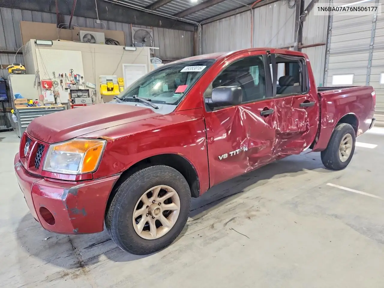 2006 Nissan Titan Xe Ffv VIN: 1N6BA07A76N506177 Lot: 59383016