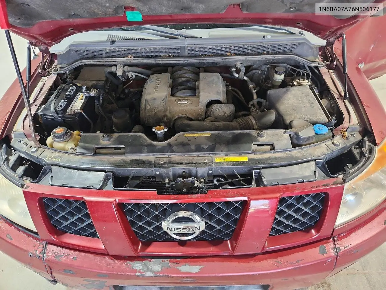 2006 Nissan Titan Xe Ffv VIN: 1N6BA07A76N506177 Lot: 59383016