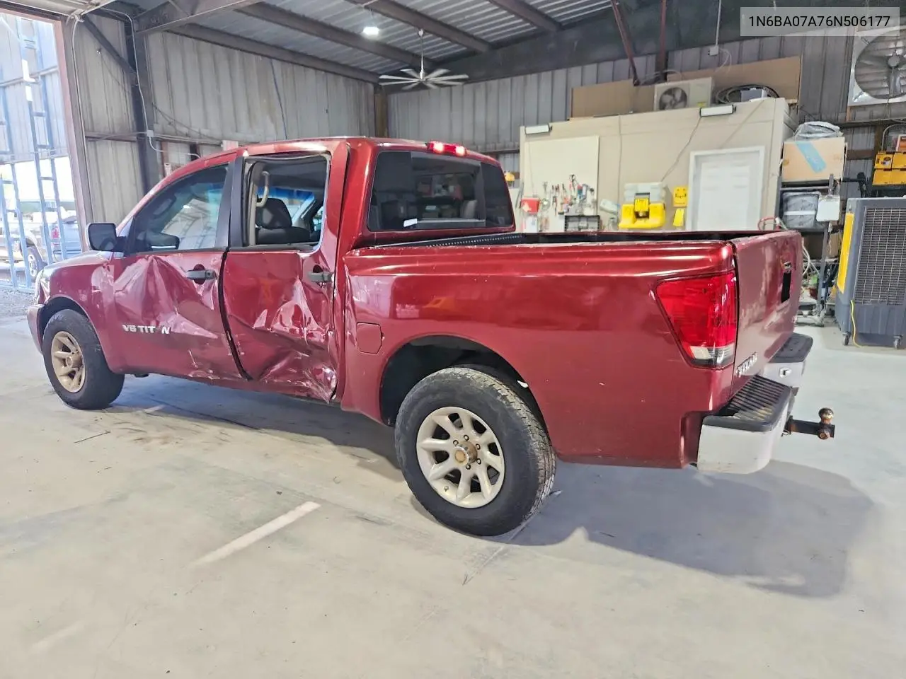 2006 Nissan Titan Xe Ffv VIN: 1N6BA07A76N506177 Lot: 59383016