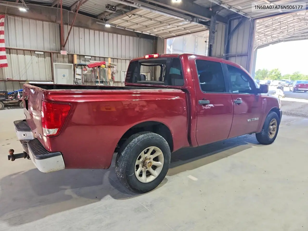 2006 Nissan Titan Xe Ffv VIN: 1N6BA07A76N506177 Lot: 59383016