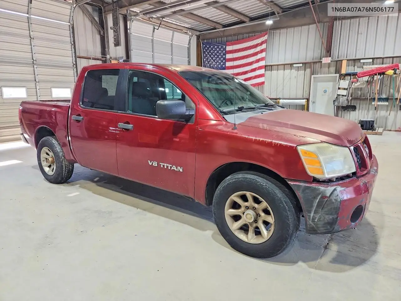2006 Nissan Titan Xe Ffv VIN: 1N6BA07A76N506177 Lot: 59383016