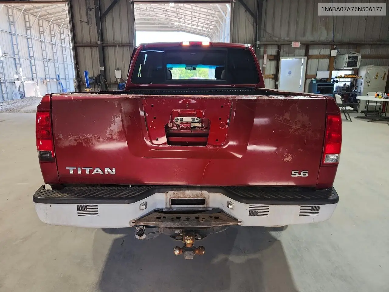 2006 Nissan Titan Xe Ffv VIN: 1N6BA07A76N506177 Lot: 59383016