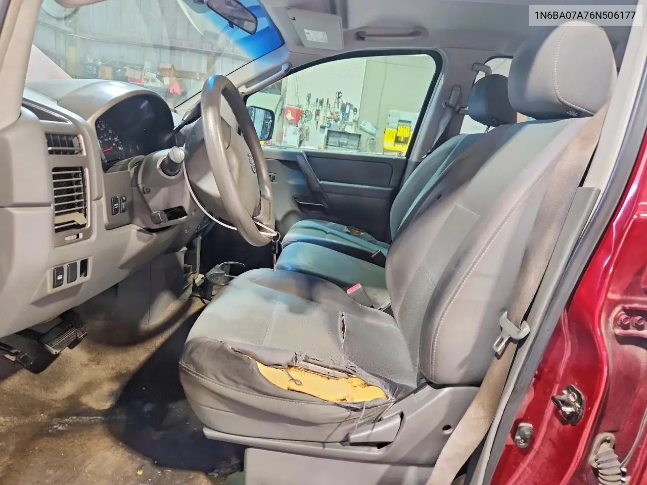 2006 Nissan Titan Xe Ffv VIN: 1N6BA07A76N506177 Lot: 59383016