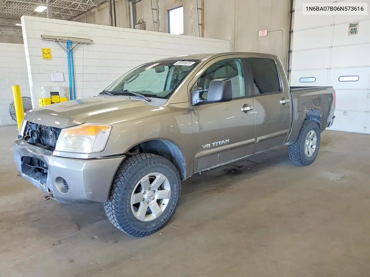 2006 Nissan Titan Xe Ffv VIN: 1N6BA07B06N573616 Lot: 59585626