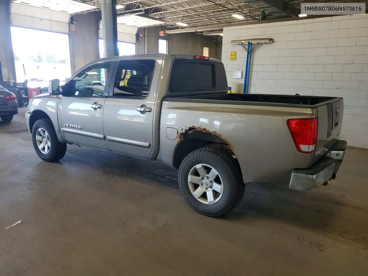 2006 Nissan Titan Xe Ffv VIN: 1N6BA07B06N573616 Lot: 59585626