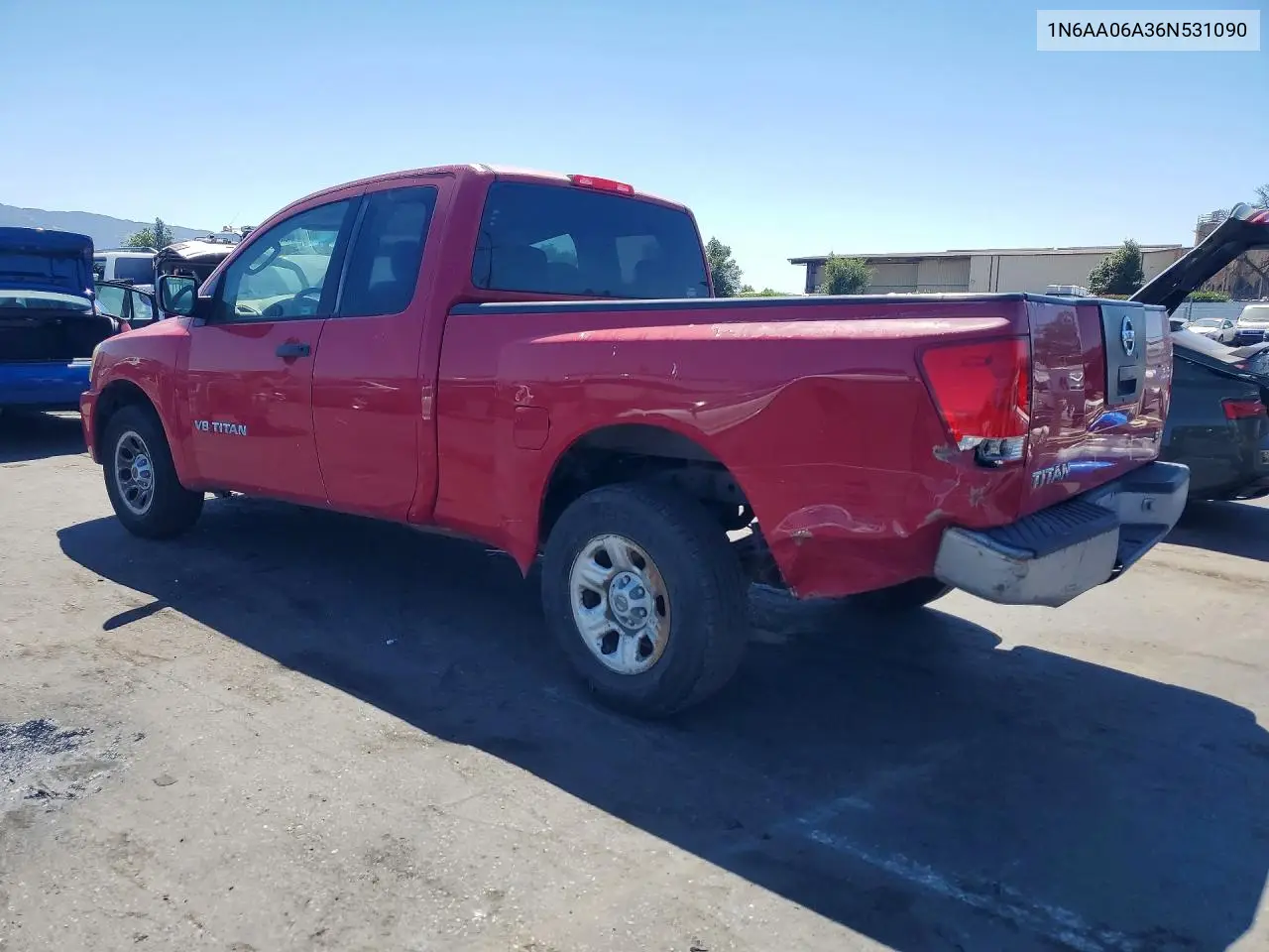 2006 Nissan Titan Xe VIN: 1N6AA06A36N531090 Lot: 59714436