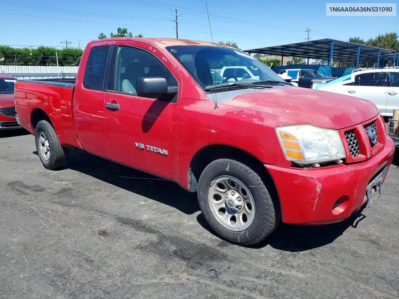 2006 Nissan Titan Xe VIN: 1N6AA06A36N531090 Lot: 59714436