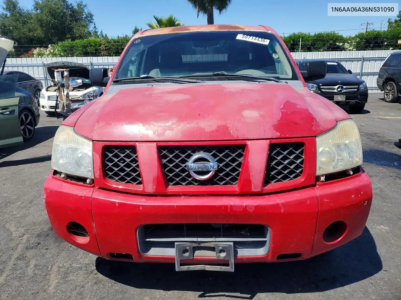 2006 Nissan Titan Xe VIN: 1N6AA06A36N531090 Lot: 59714436