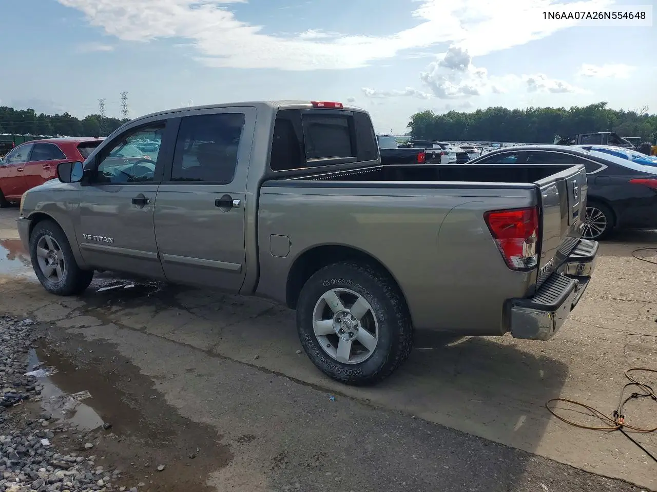 2006 Nissan Titan Xe VIN: 1N6AA07A26N554648 Lot: 60477466