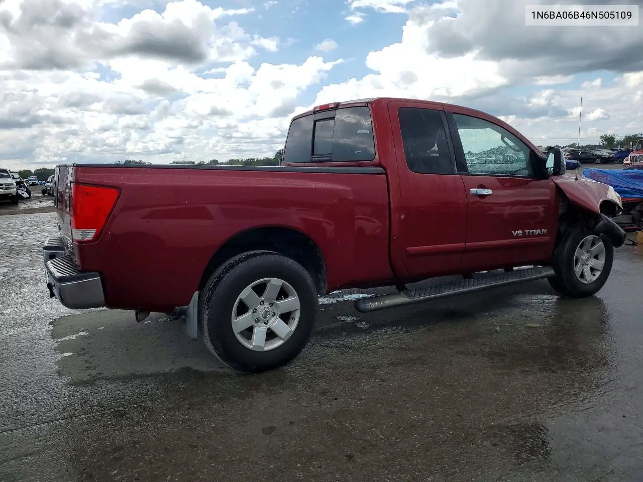 2006 Nissan Titan Xe Ffv VIN: 1N6BA06B46N505109 Lot: 60770526