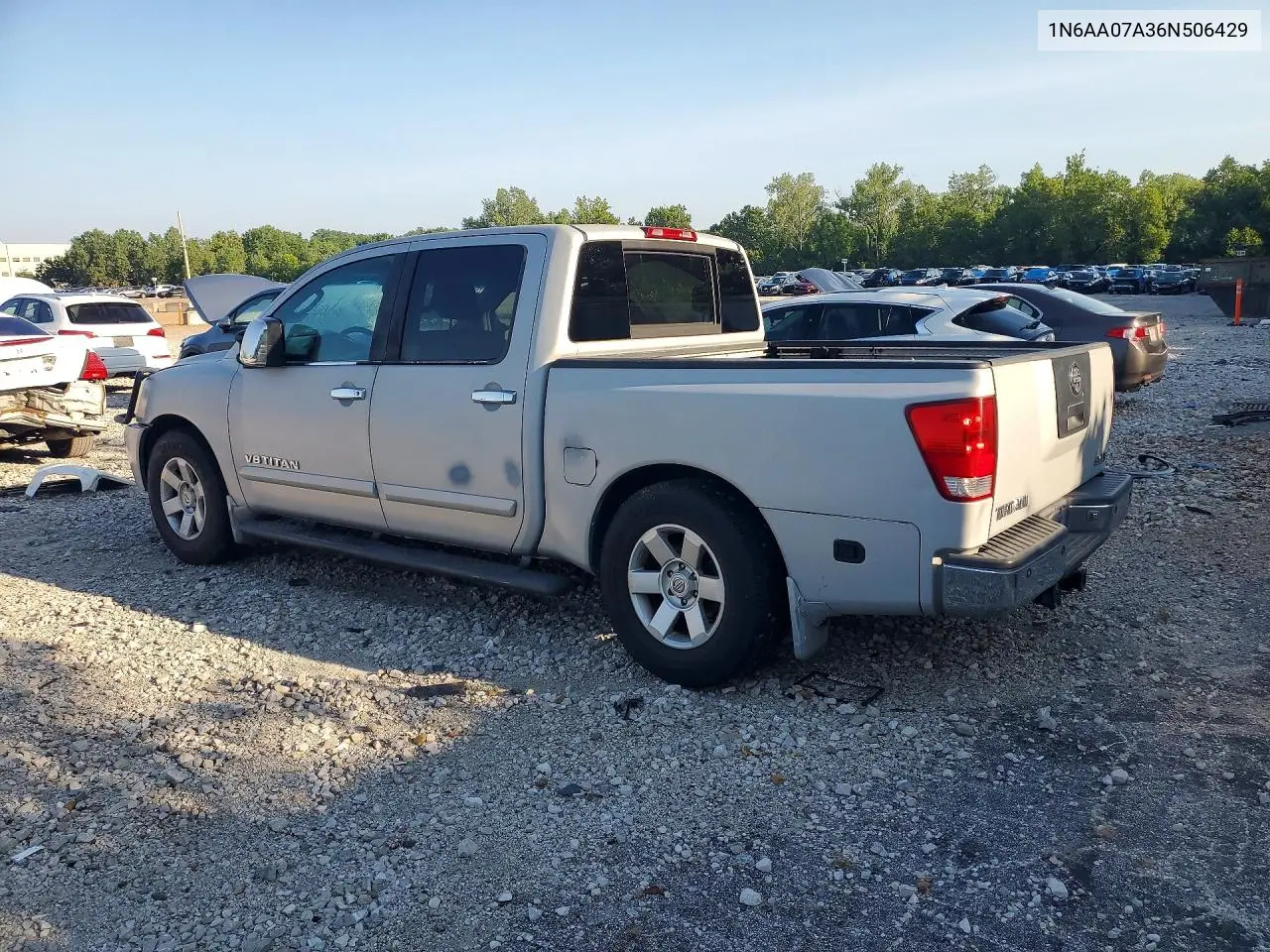 2006 Nissan Titan Xe/Se/Le VIN: 1N6AA07A36N506429 Lot: 61056106