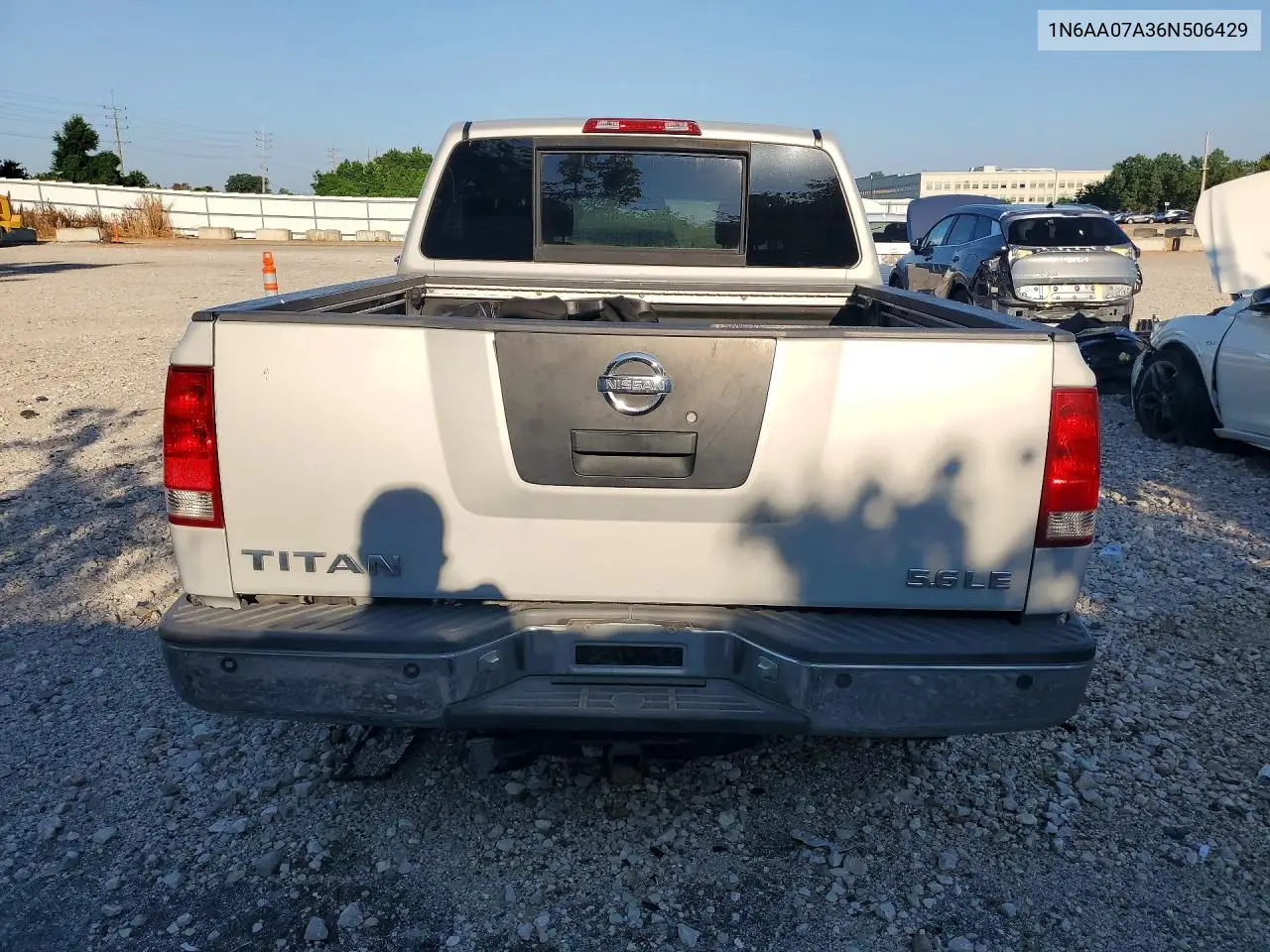 2006 Nissan Titan Xe/Se/Le VIN: 1N6AA07A36N506429 Lot: 61056106
