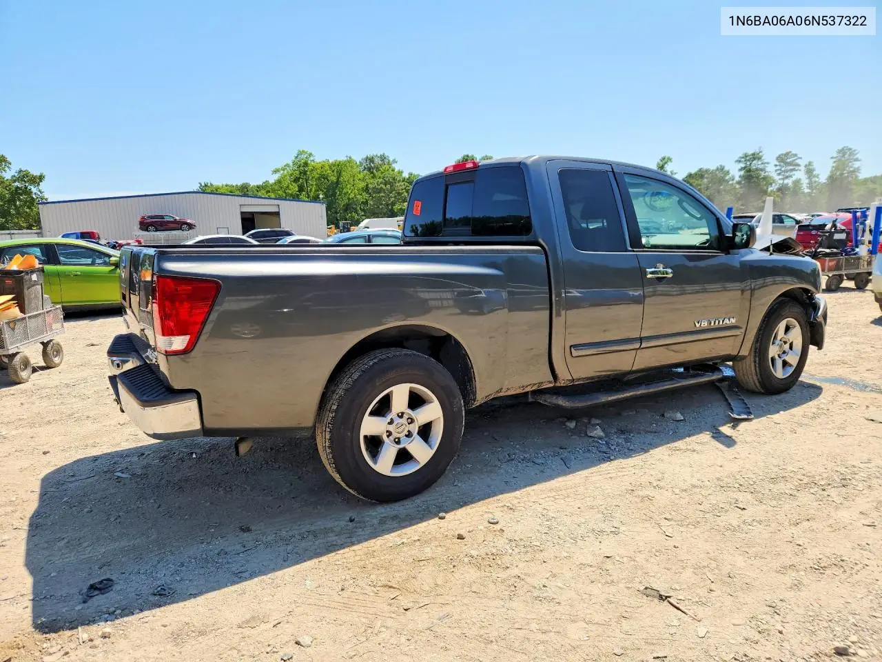 2006 Nissan Titan Xe Ffv VIN: 1N6BA06A06N537322 Lot: 61061126