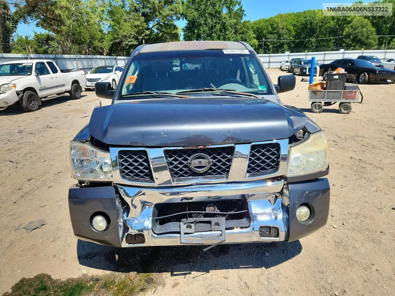 2006 Nissan Titan Xe Ffv VIN: 1N6BA06A06N537322 Lot: 61061126