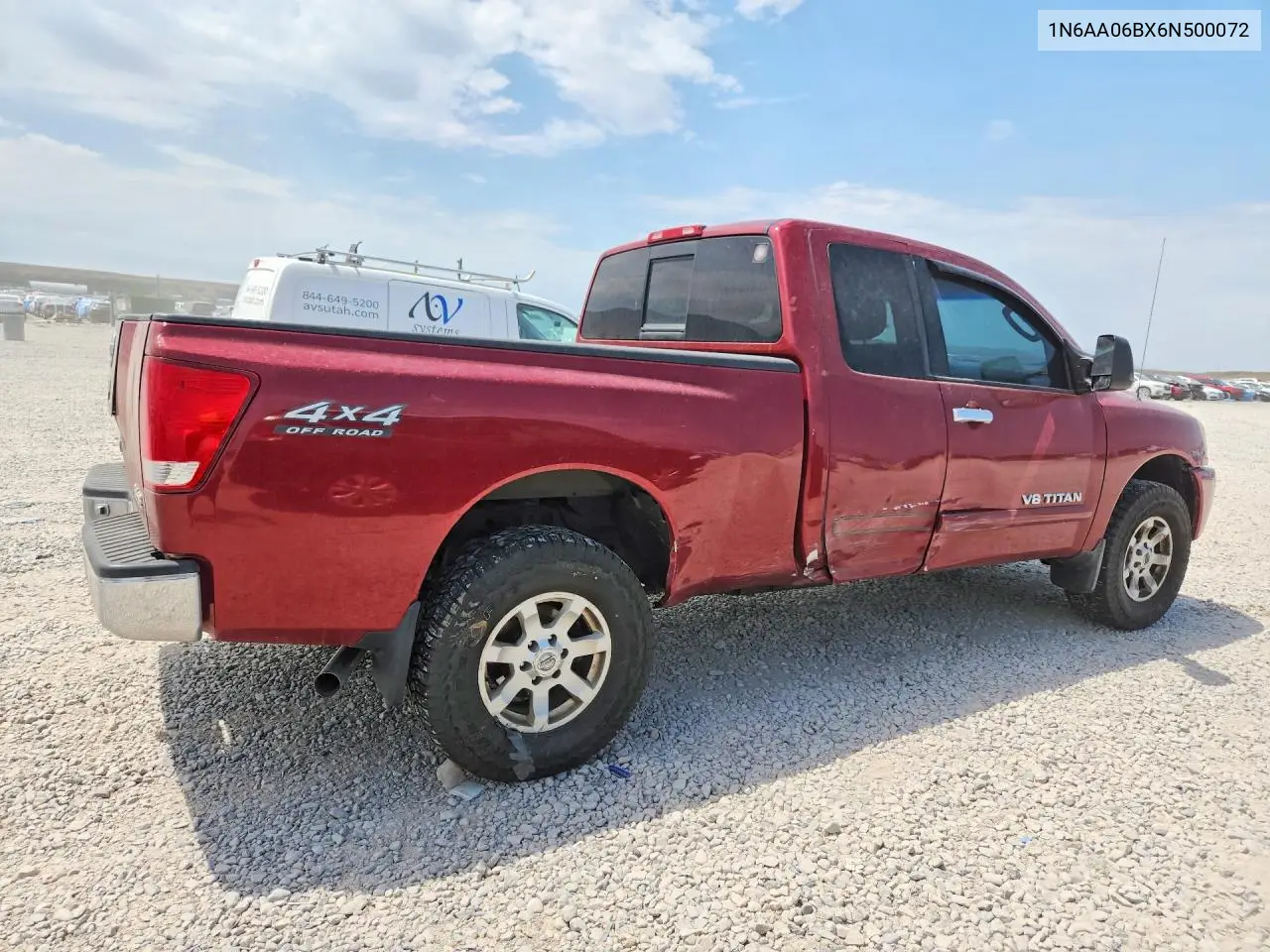 2006 Nissan Titan Xe VIN: 1N6AA06BX6N500072 Lot: 61147596