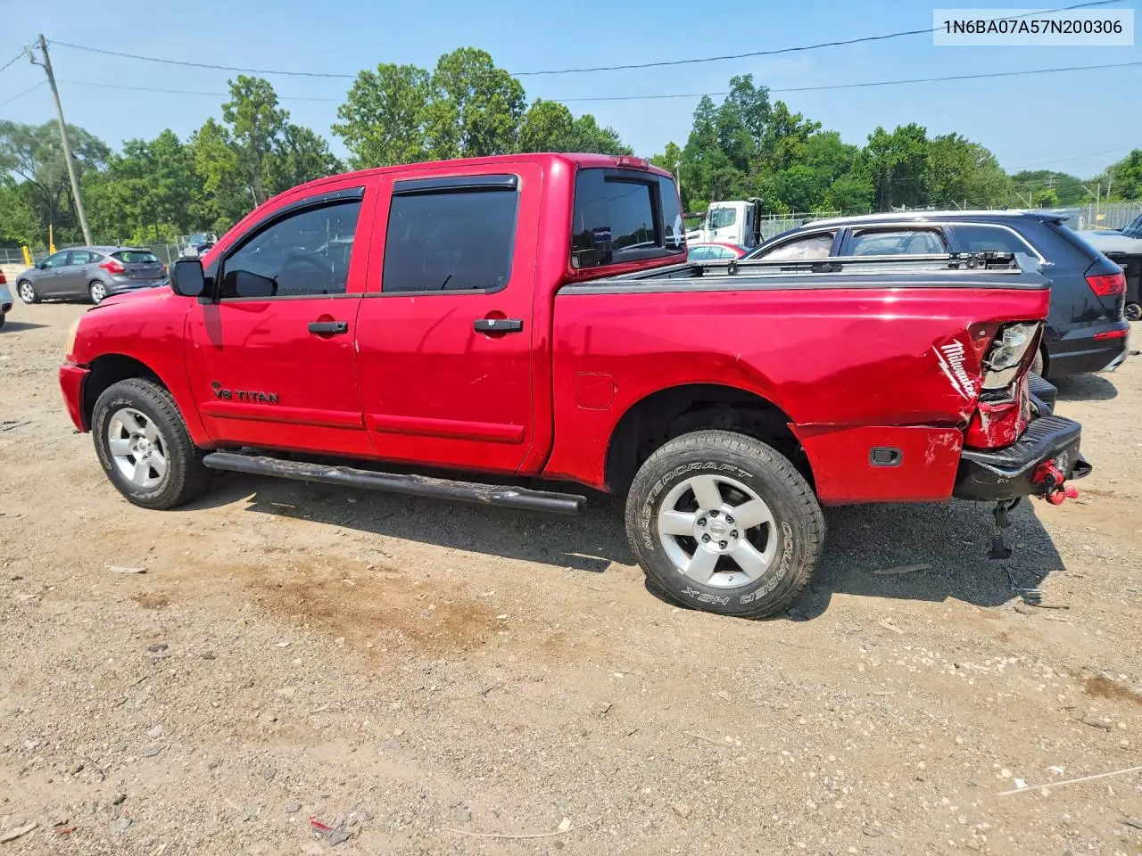 2007 Nissan Titan Xe Ffv VIN: 1N6BA07A57N200306 Lot: 61308536