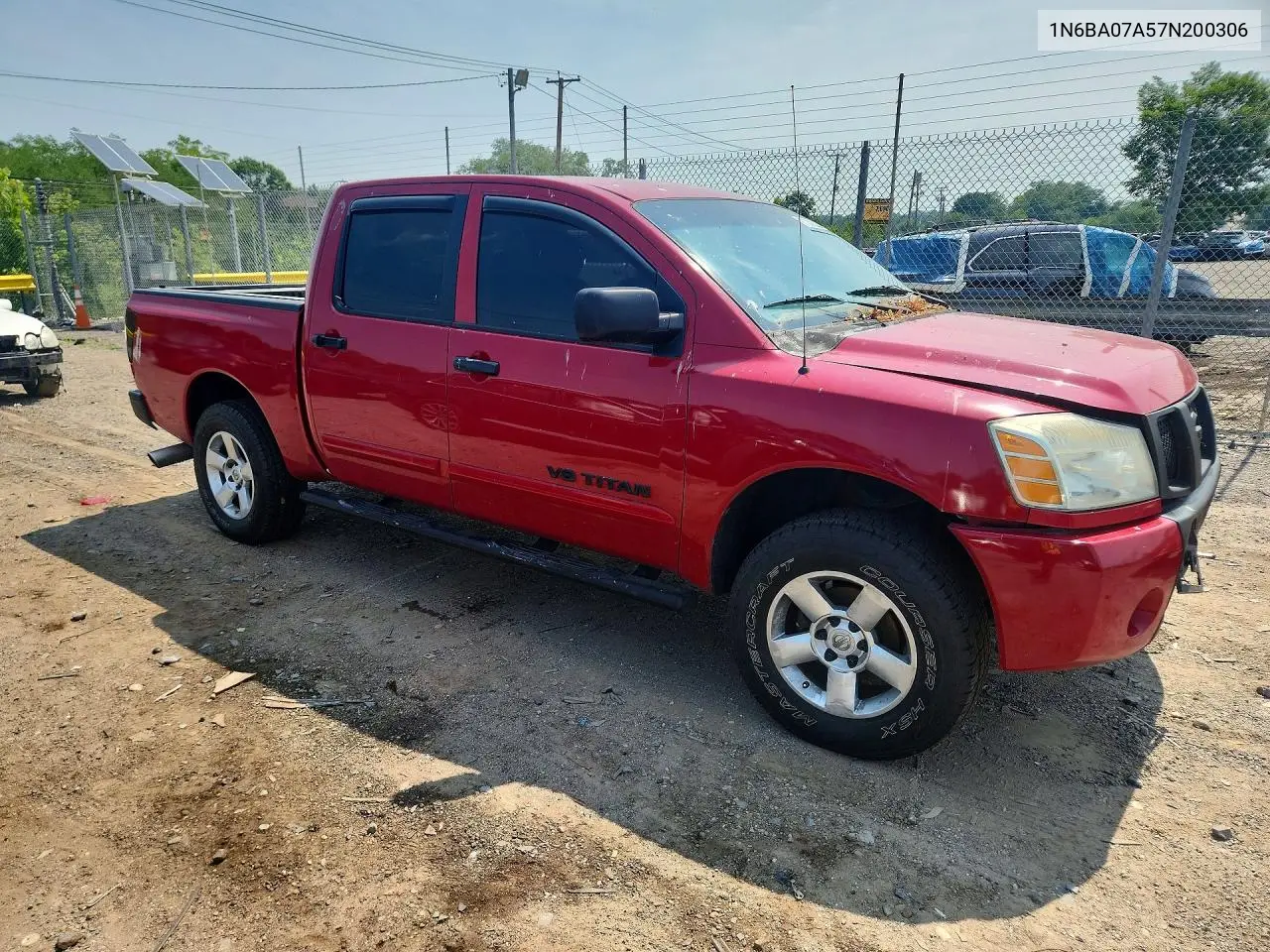 2007 Nissan Titan Xe Ffv VIN: 1N6BA07A57N200306 Lot: 61308536