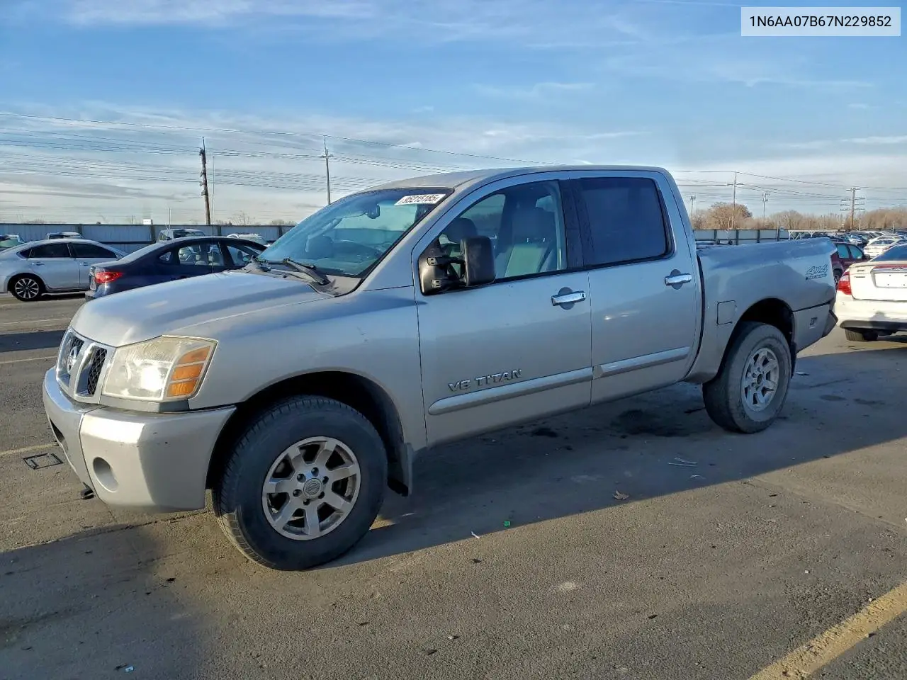 1N6AA07B67N229852 2007 Nissan Titan Xe