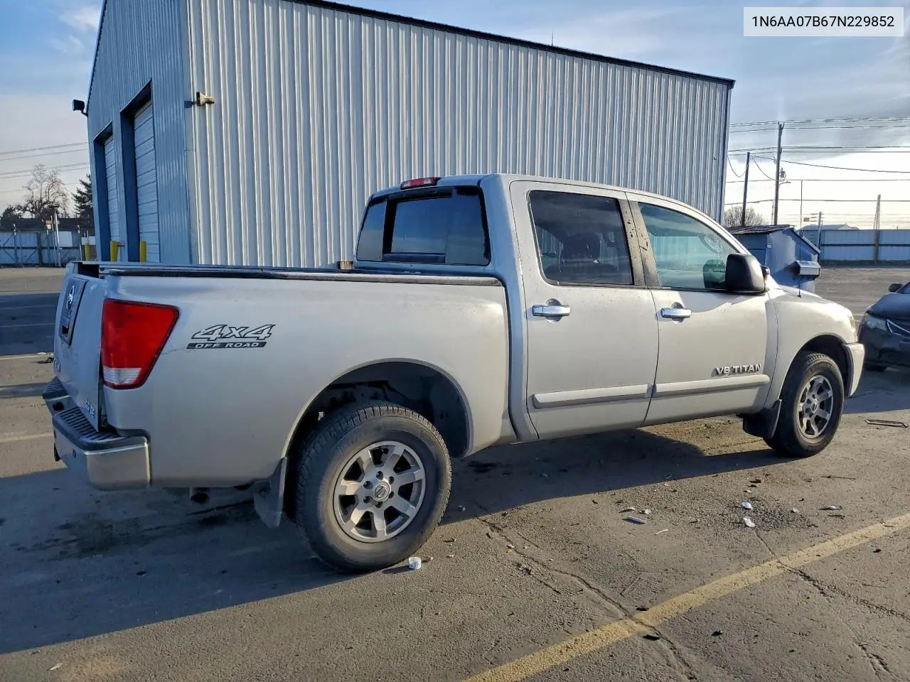 1N6AA07B67N229852 2007 Nissan Titan Xe