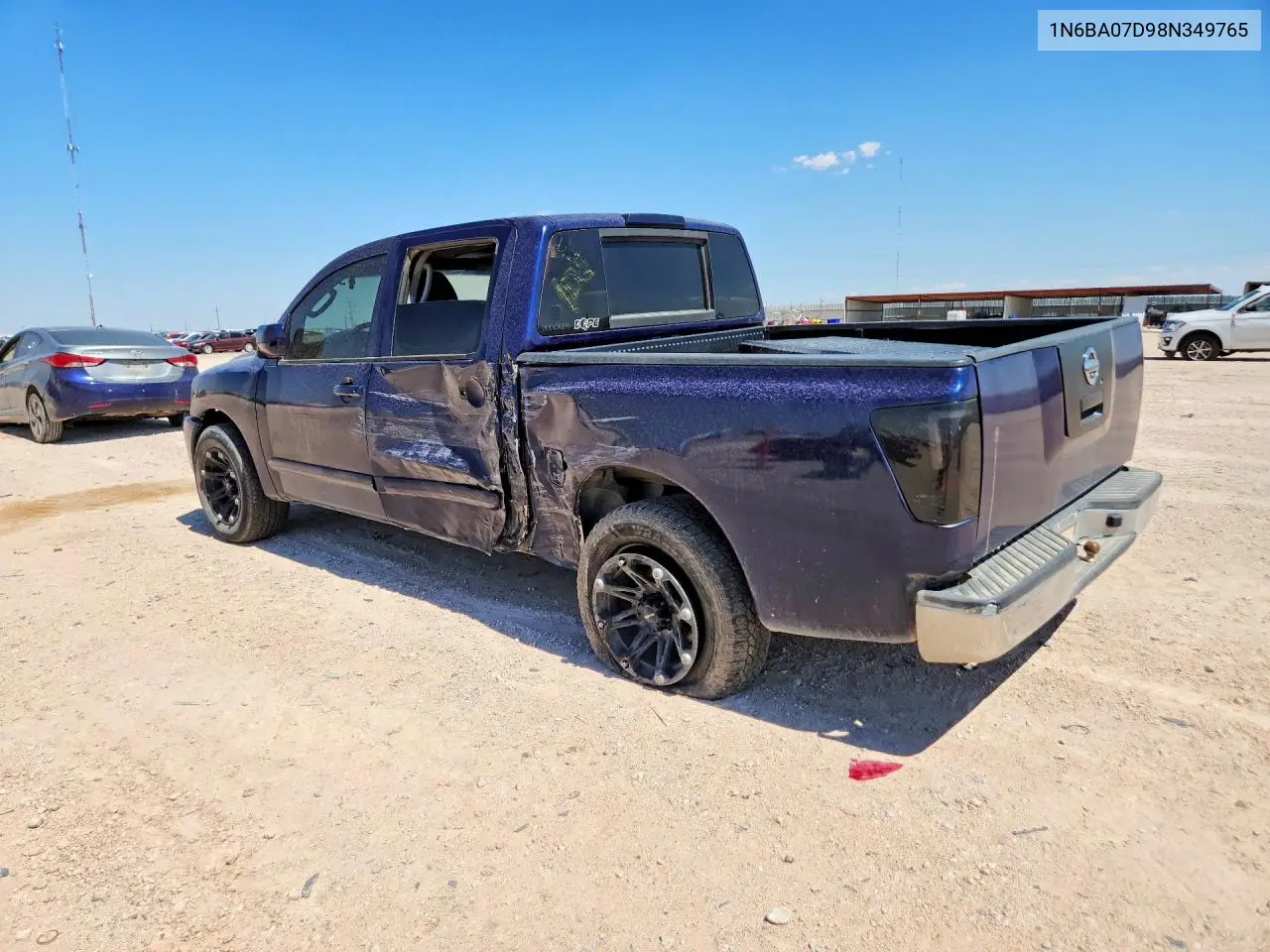 2008 Nissan Titan Xe Ffv VIN: 1N6BA07D98N349765 Lot: 57584596