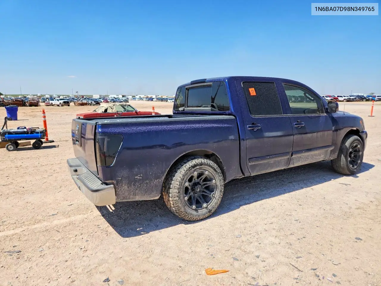 2008 Nissan Titan Xe Ffv VIN: 1N6BA07D98N349765 Lot: 57584596
